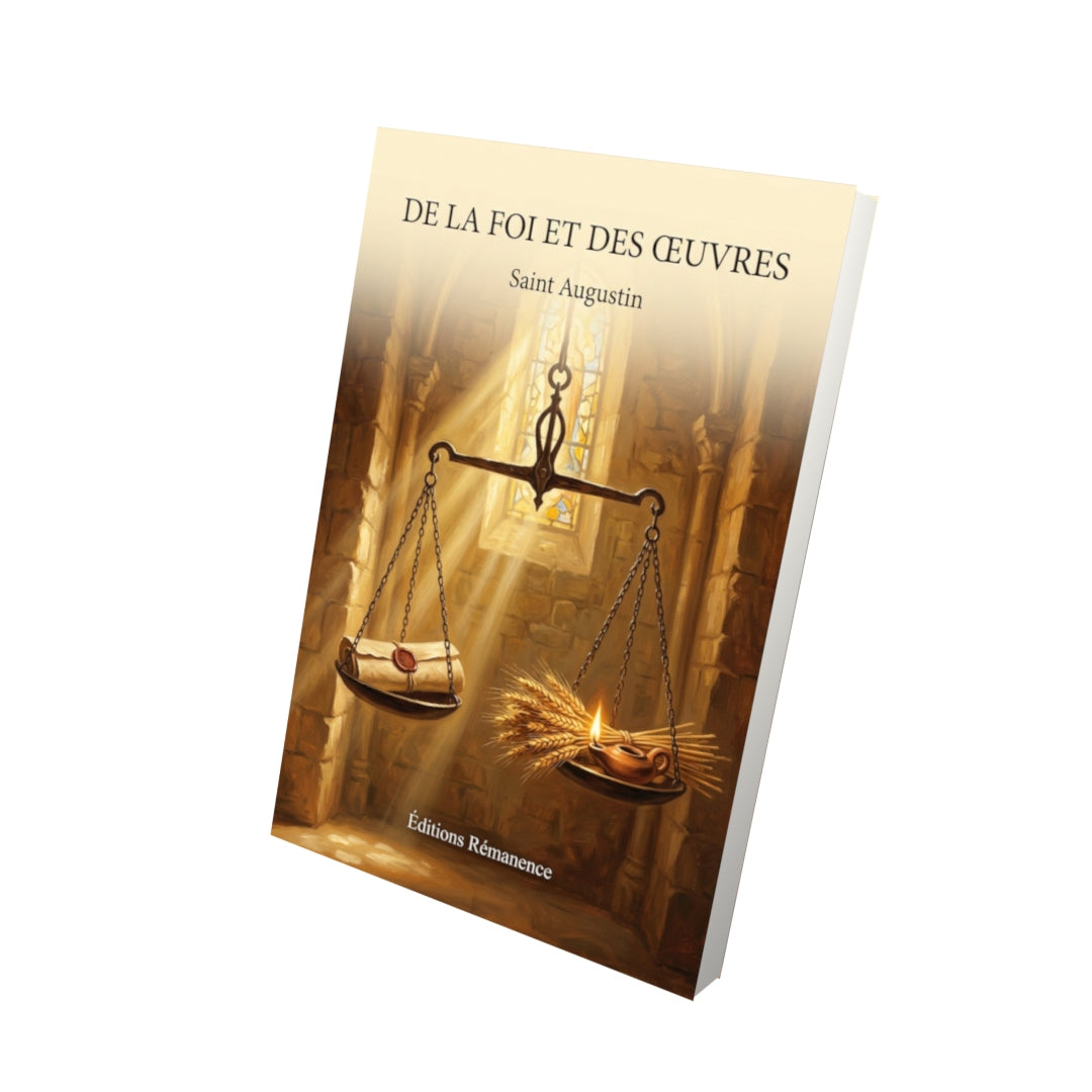 Livre De la foi et des œuvres - Saint Augustin - Vue 3D - Editions Remanence