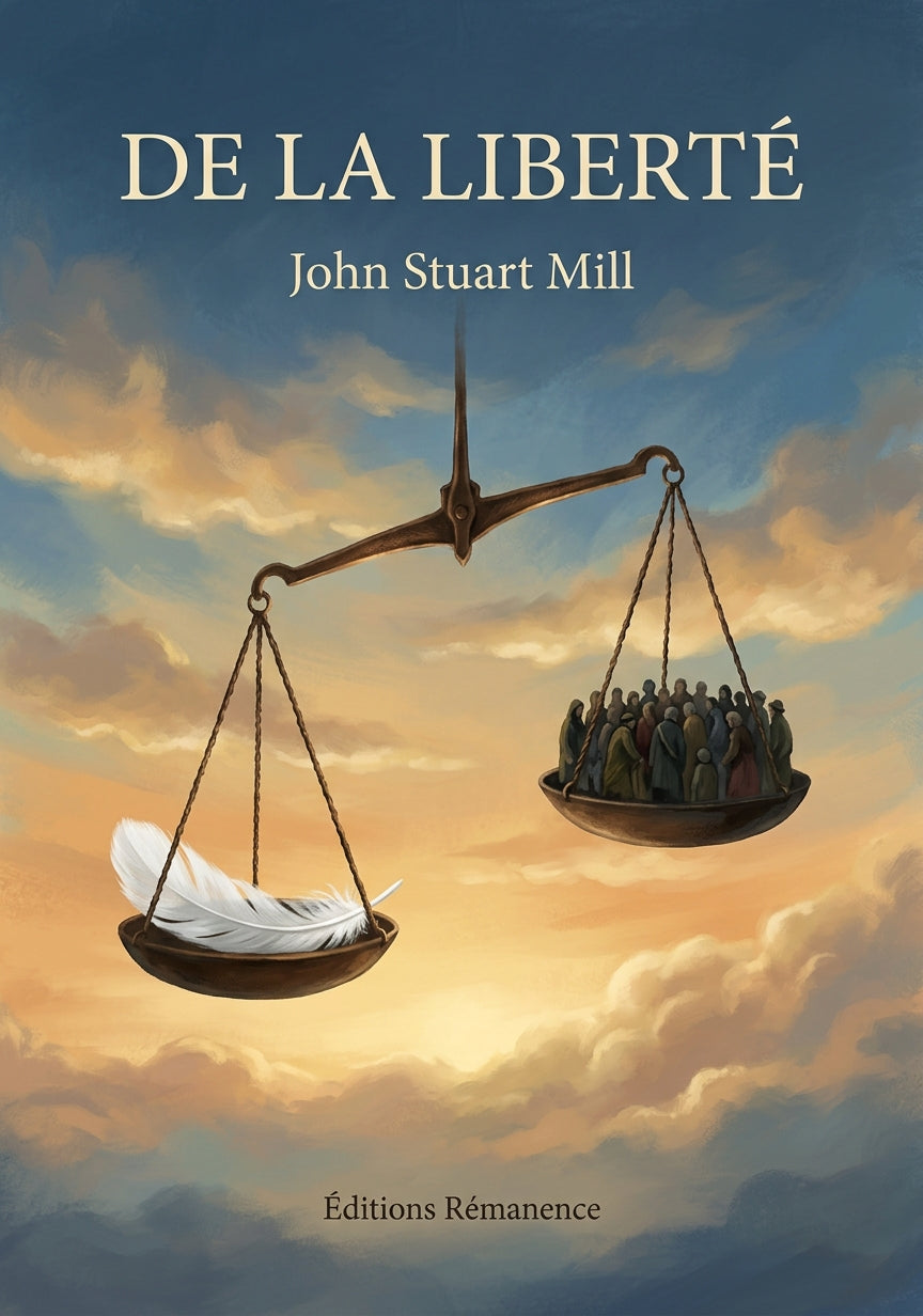 Livre De la liberté par John Stuart Mill - Couverture - Editions Remanence