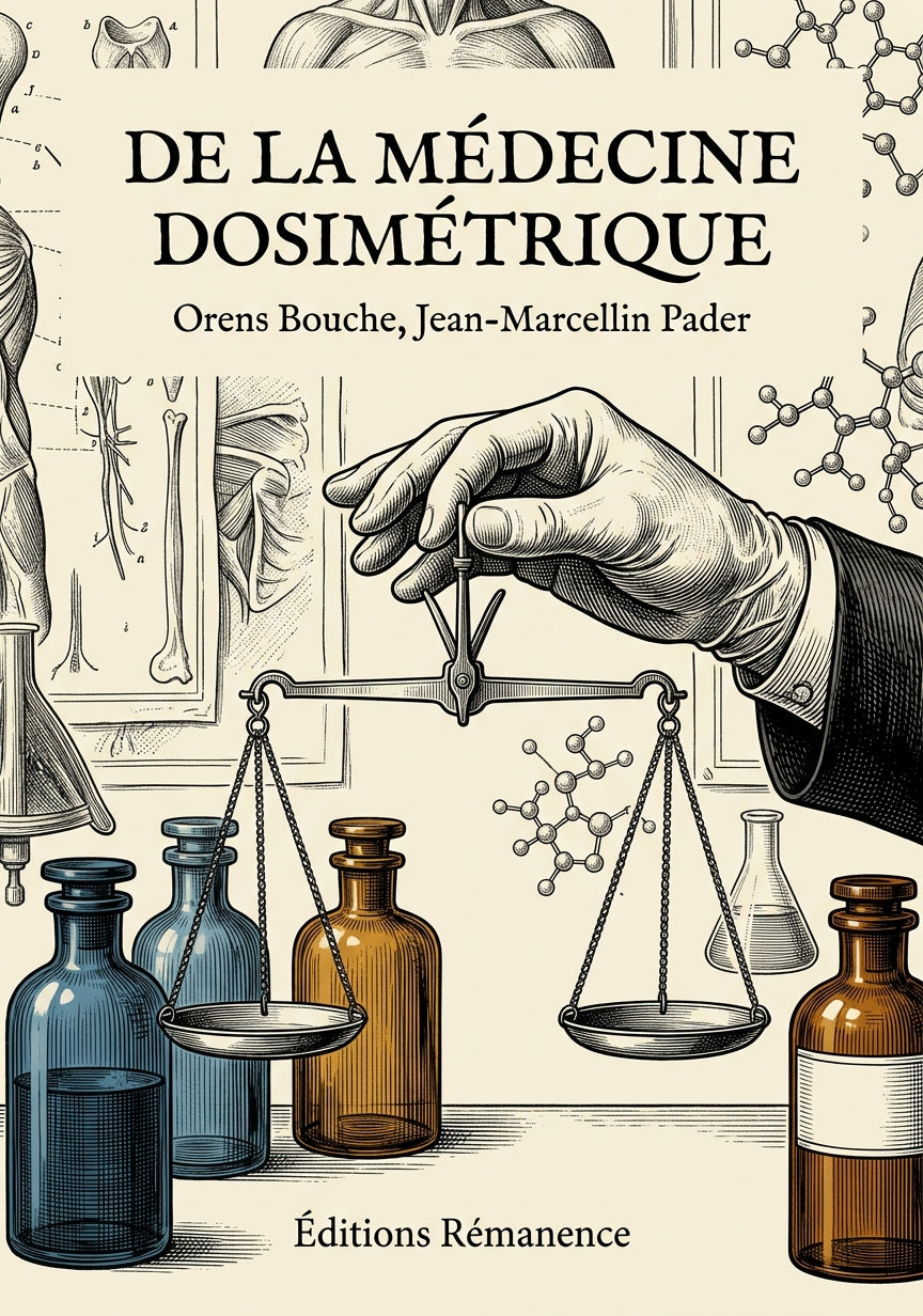 Livre De la médecine dosimétrique par Orens Bouche, Jean-Marcellin Pader - Couverture - Editions Remanence
