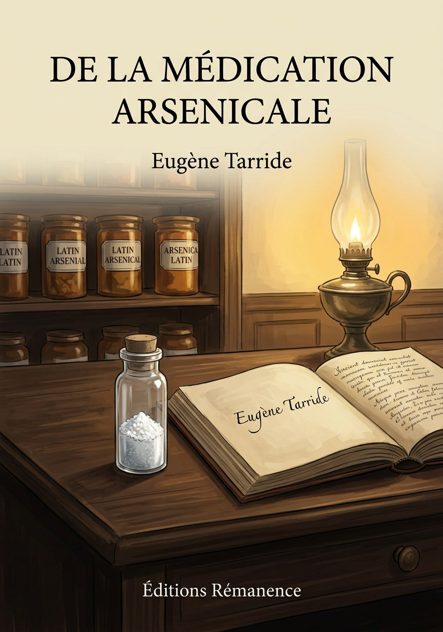 Livre De la médication arsenicale par Eugène Tarride - Couverture - Editions Remanence
