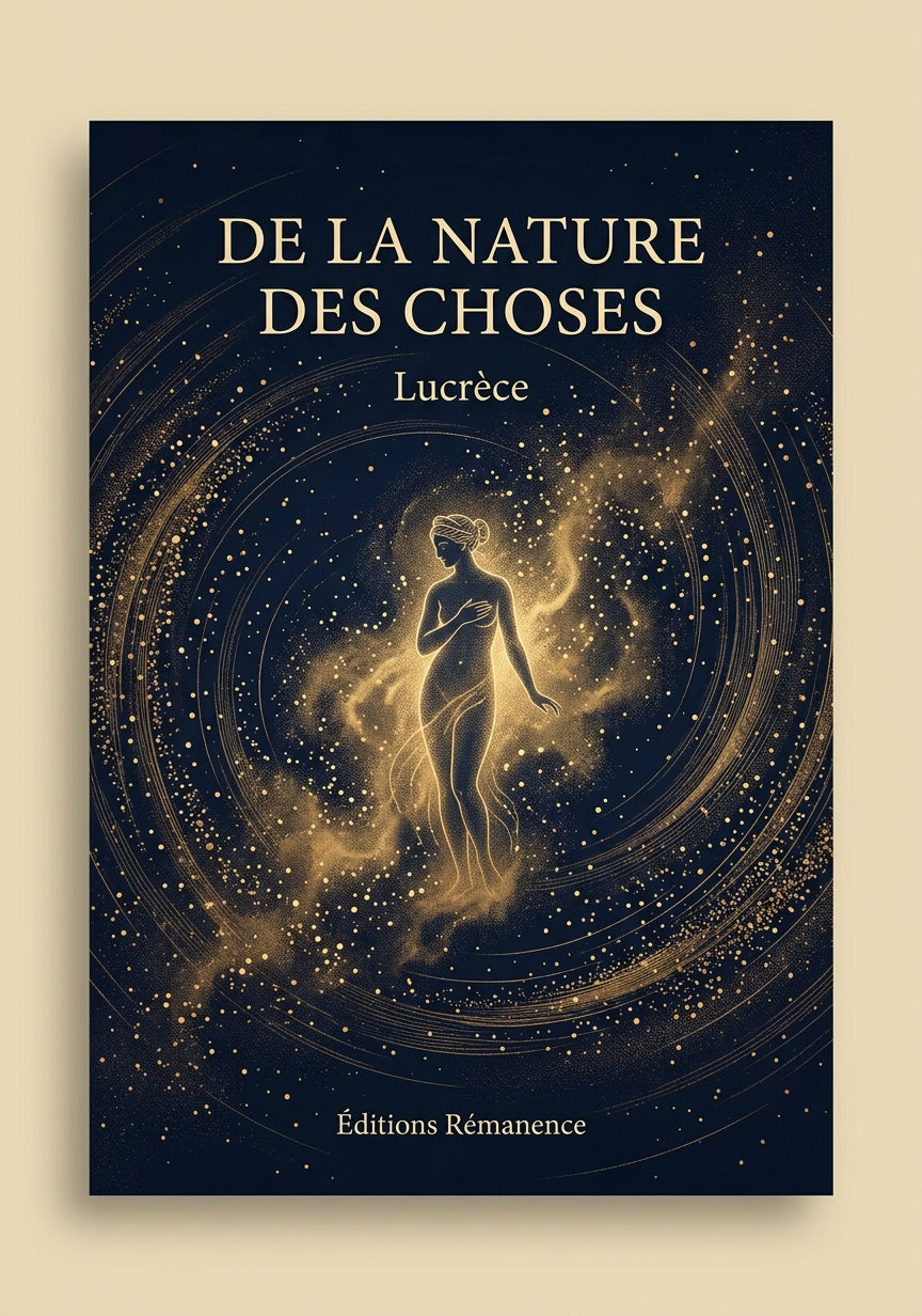 Livre De la nature des choses par Lucrèce - Couverture - Editions Remanence