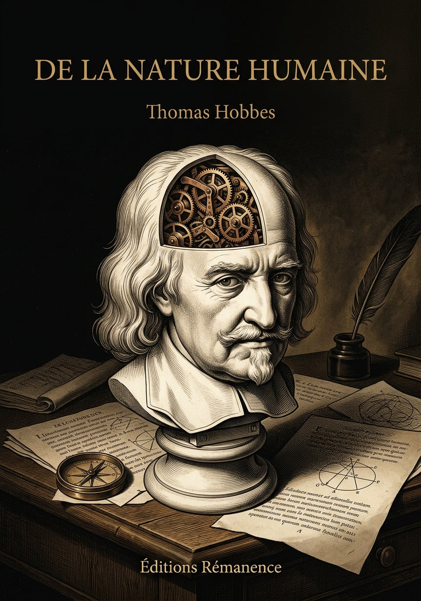 Livre De la nature humaine par Thomas Hobbes - Couverture - Editions Remanence