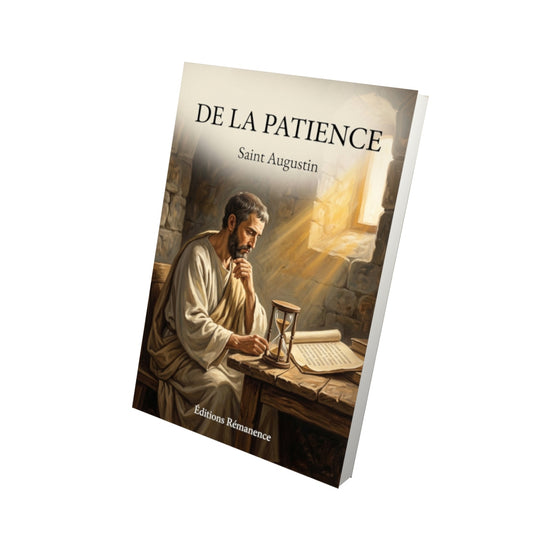 Livre De la patience - Saint Augustin - Vue 3D - Editions Remanence