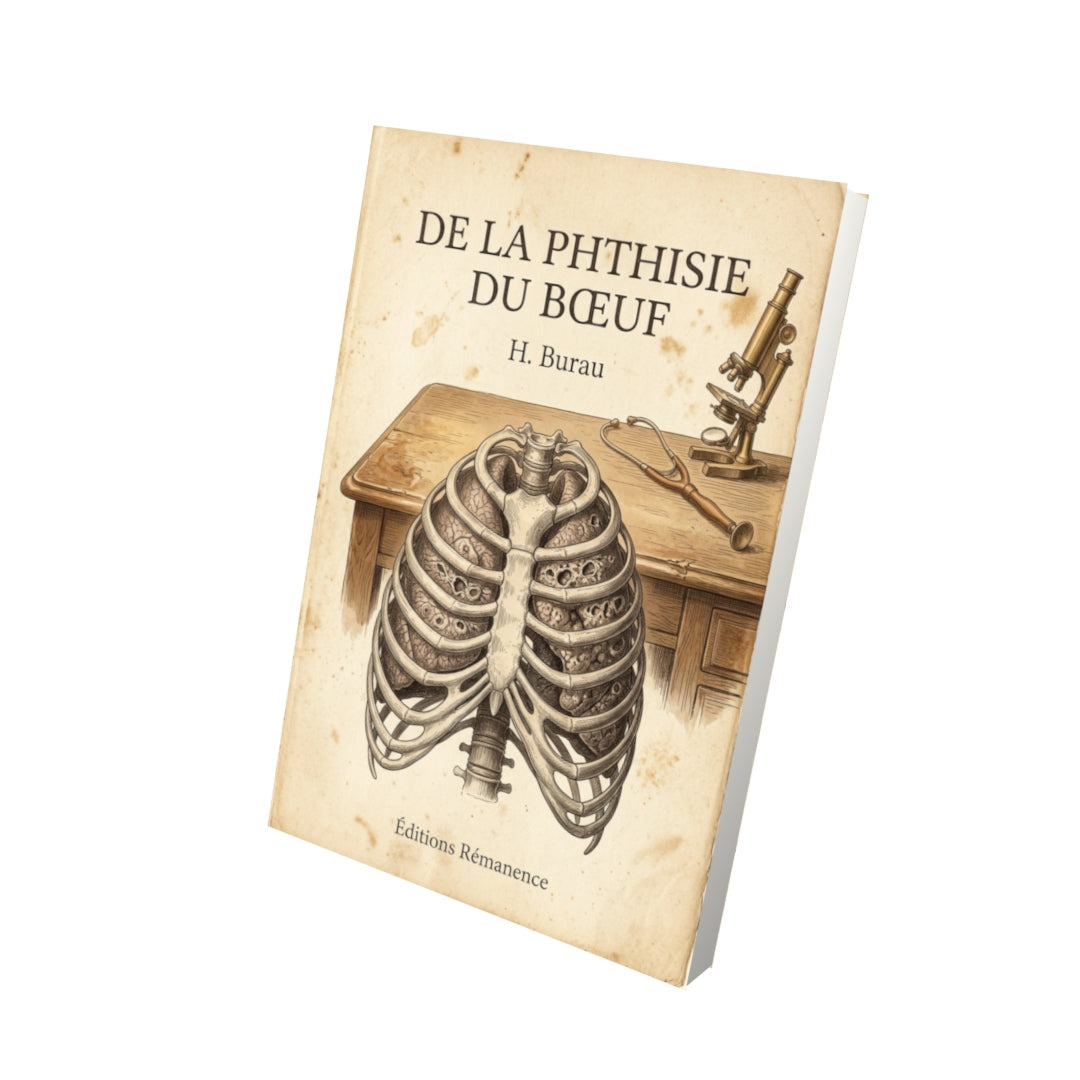 Livre De la phthisie du bœuf par H. Burau - Vue 3D - Editions Remanence