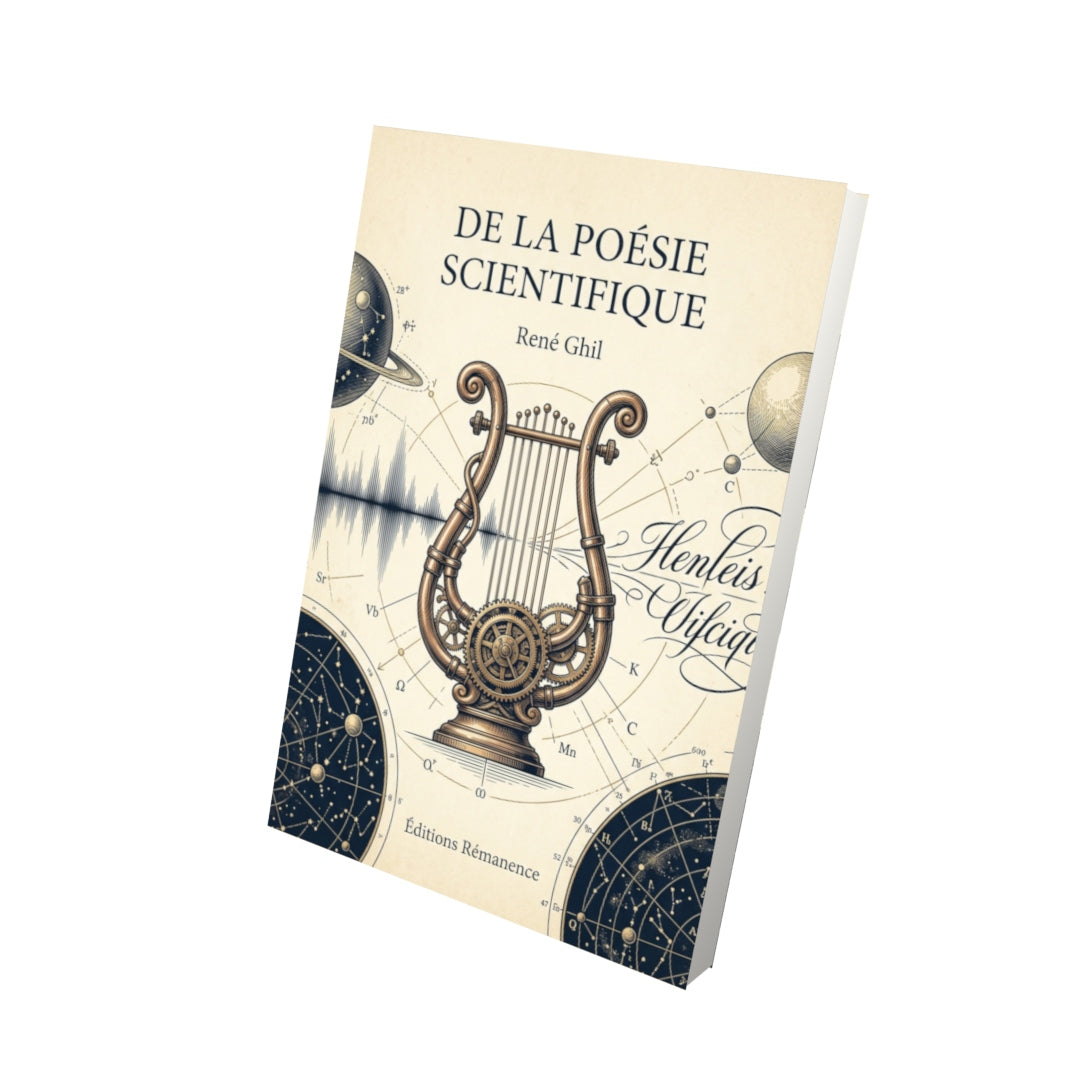 Livre De la poésie scientifique par René Ghil - Vue 3D - Editions Remanence