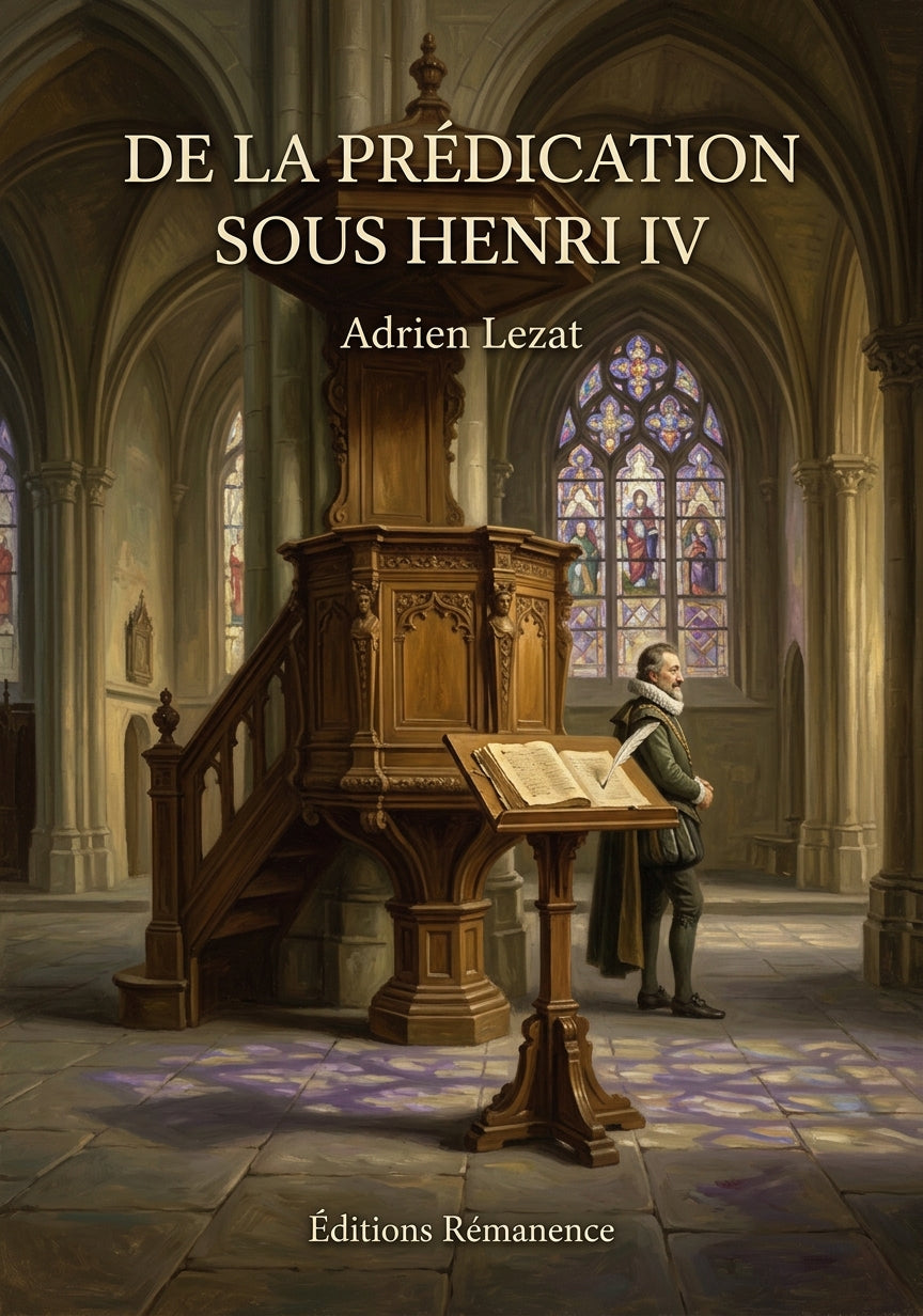 Livre De la prédication sous Henri IV par Adrien Lezat - Couverture - Editions Remanence