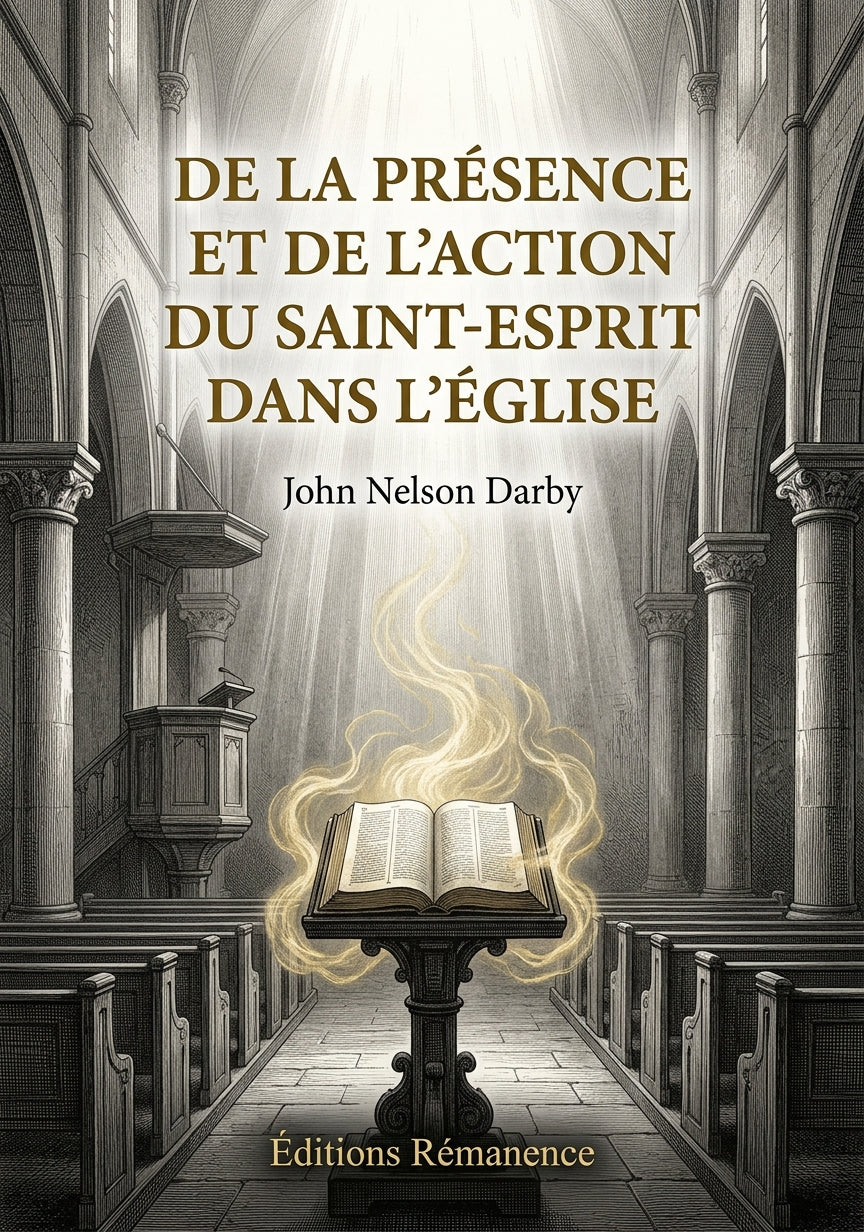 Livre De la présence et de l’action du Saint-Esprit dans l’Église par John Nelson Darby - Couverture - Editions Remanence
