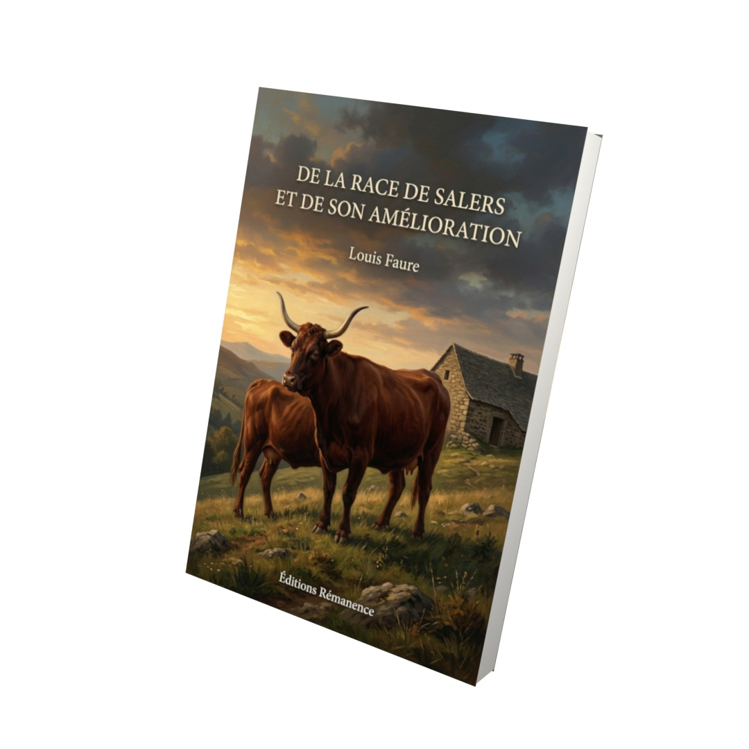 Livre De la race de Salers et de son amélioration par Louis Faure - Vue 3D - Editions Remanence