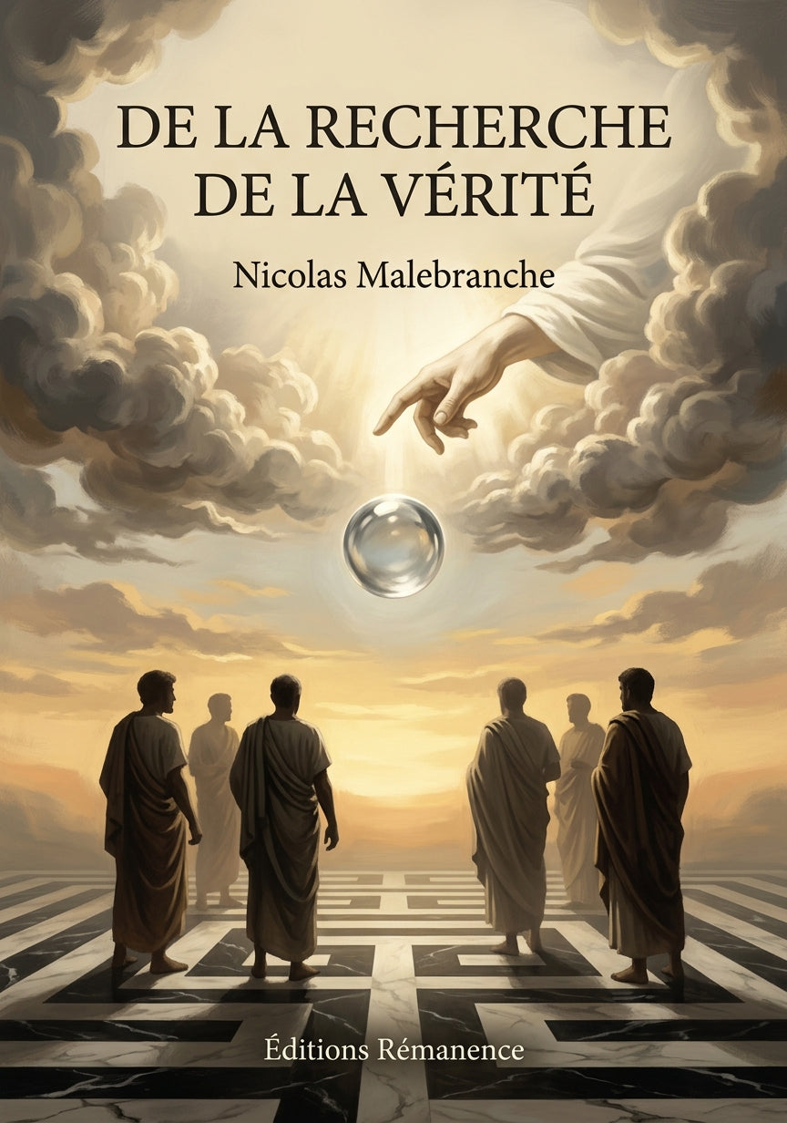 Livre De la recherche de la vérité par Nicolas Malebranche - Couverture - Editions Remanence