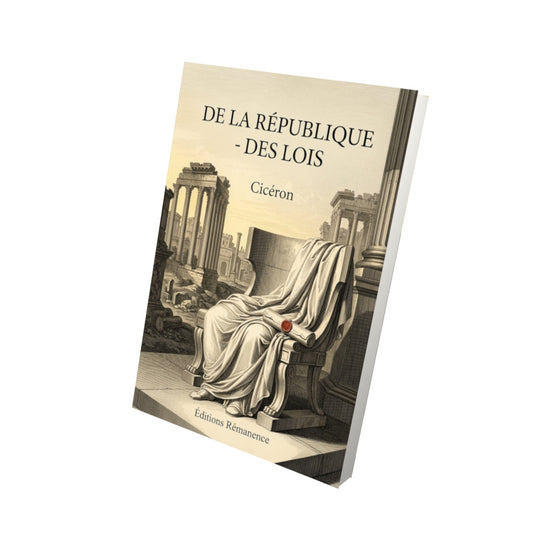 Livre De la République - Des Lois - Cicéron - Vue 3D - Editions Remanence