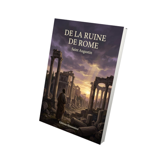 Livre De la ruine de Rome - Saint Augustin - Vue 3D - Editions Remanence
