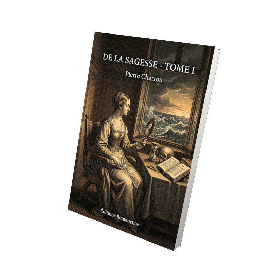 Livre De la sagesse - Tome I par Pierre Charron - Vue 3D - Editions Remanence