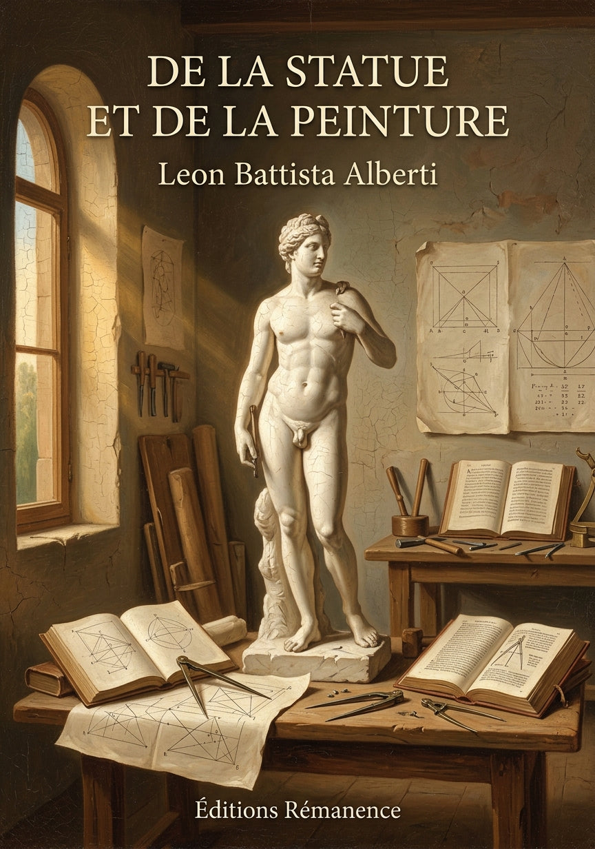 Livre De la statue et de la peinture par Leon Battista Alberti - Couverture - Editions Remanence