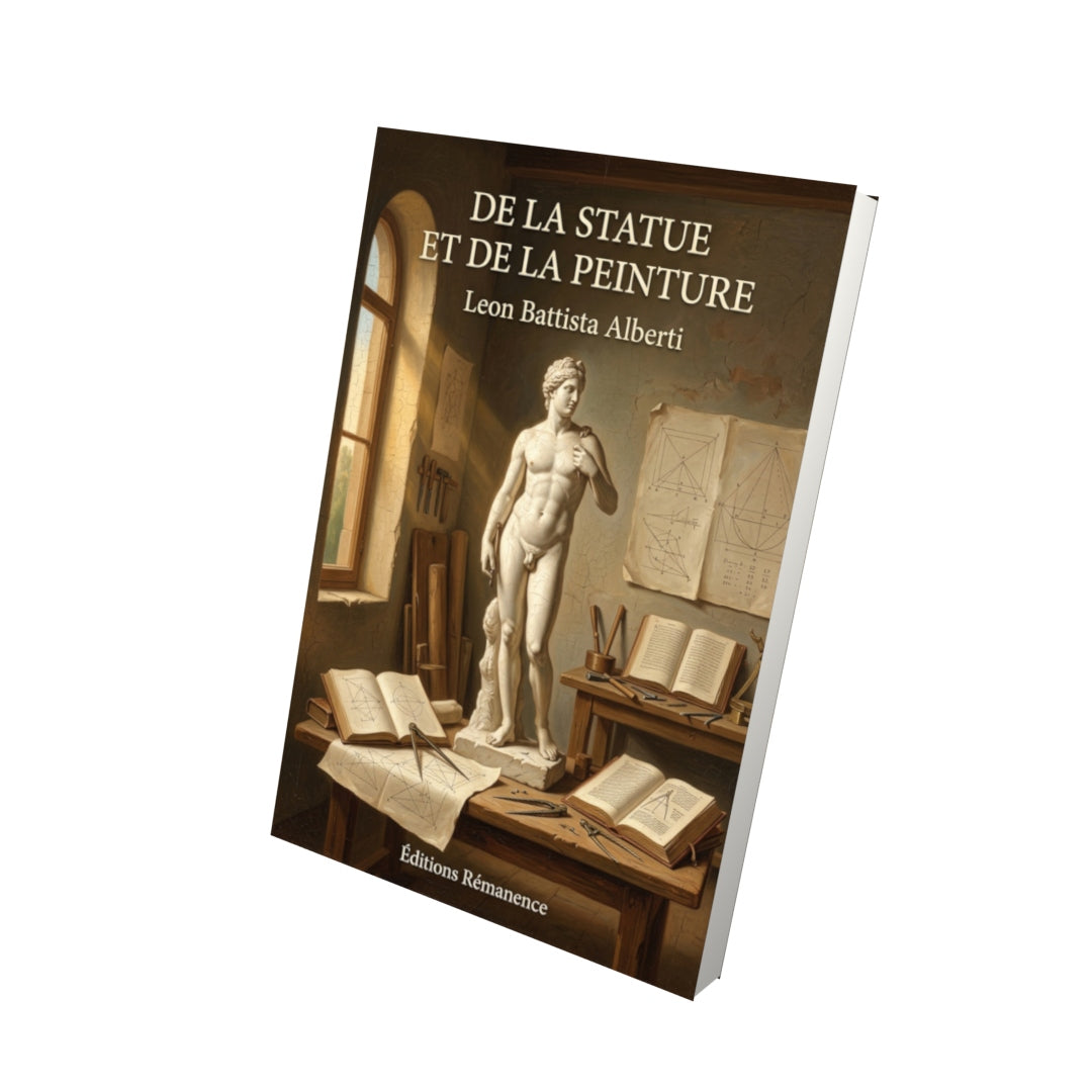 Livre De la statue et de la peinture par Leon Battista Alberti - Vue 3D - Editions Remanence