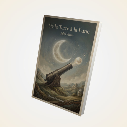 Livre De la Terre à la Lune - Jules Verne - Couverture 3D