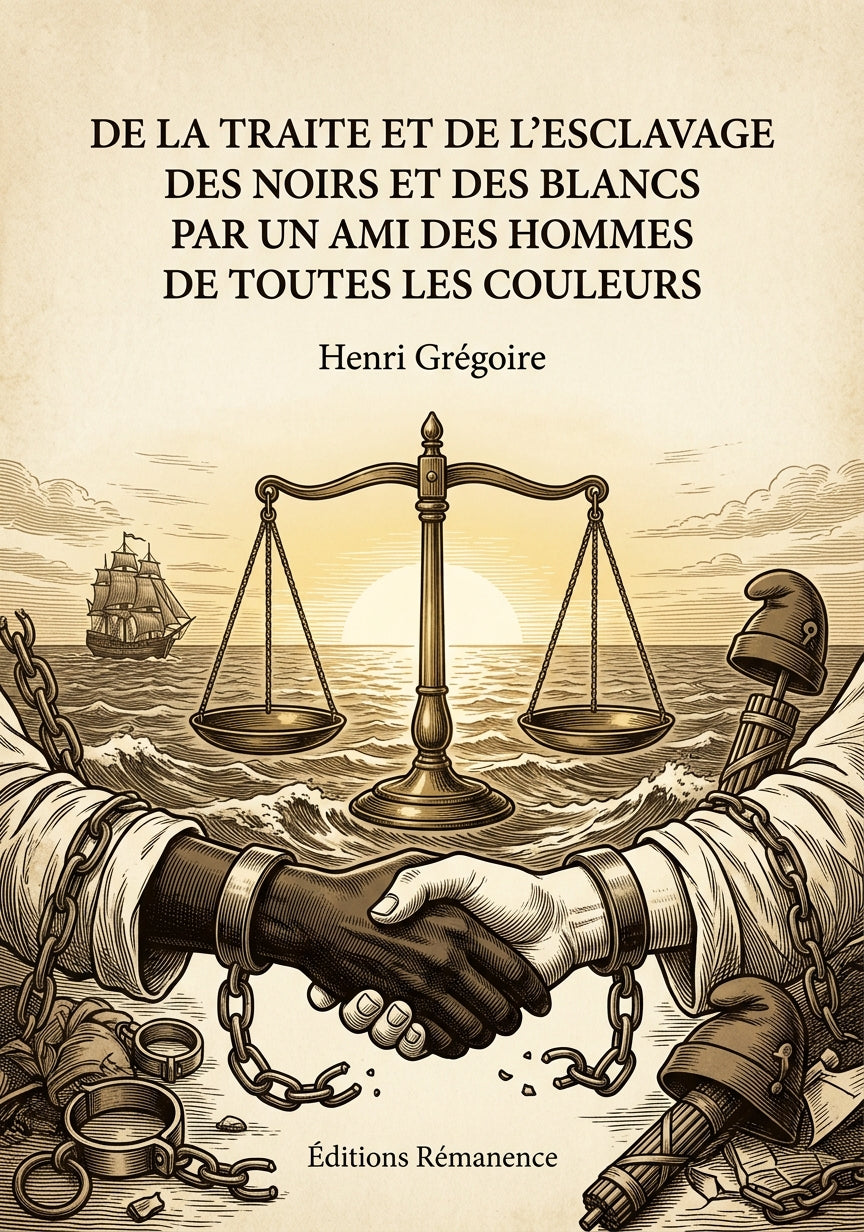 Livre De la traite et de l’esclavage des Noirs et des Blancs par un ami des hommes de toutes les couleurs par Henri Grégoire - Couverture - Editions Remanence