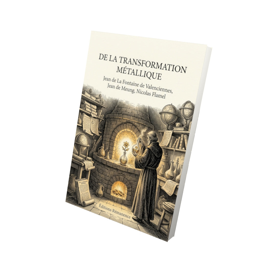 Livre De la transformation metallique par Jean de La Fontaine de Valenciennes, Jean de Meung, Nicolas Flamel - Vue 3D - Editions Remanence