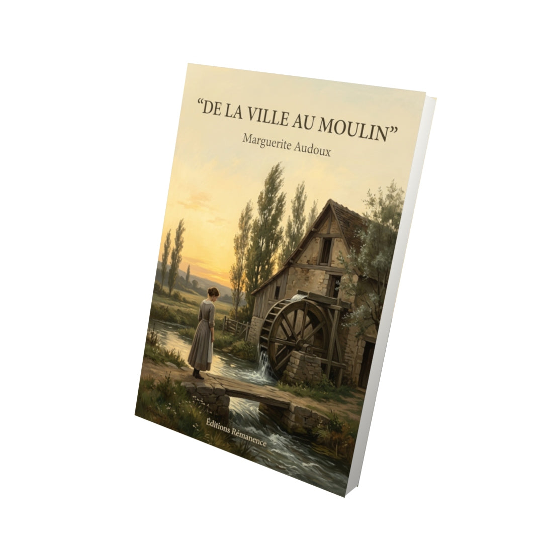 Livre De la ville au moulin par Marguerite Audoux - Vue 3D - Editions Remanence