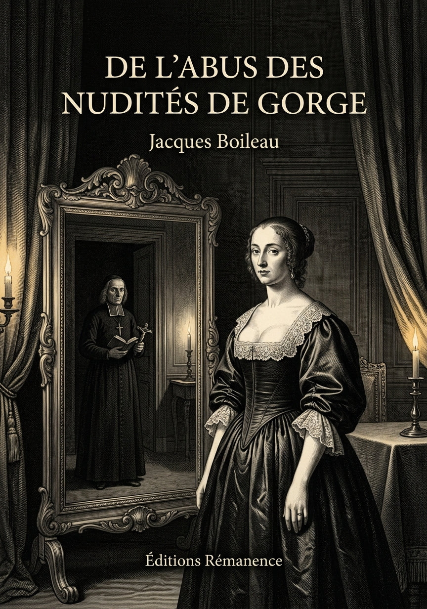 Livre De l’abus des nudités de gorge par Jacques Boileau - Couverture - Editions Remanence