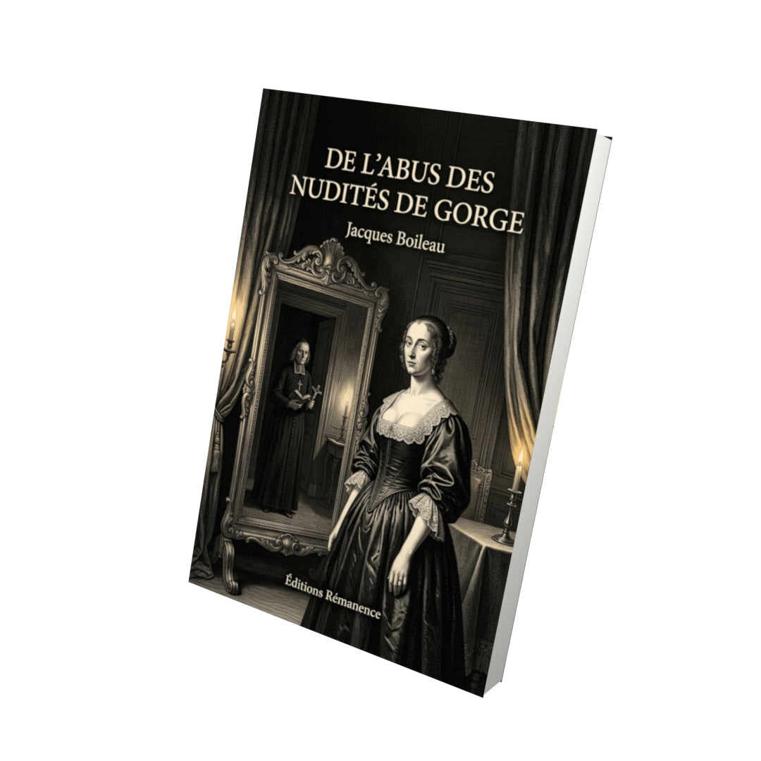 Livre De l’abus des nudités de gorge par Jacques Boileau - Vue 3D - Editions Remanence