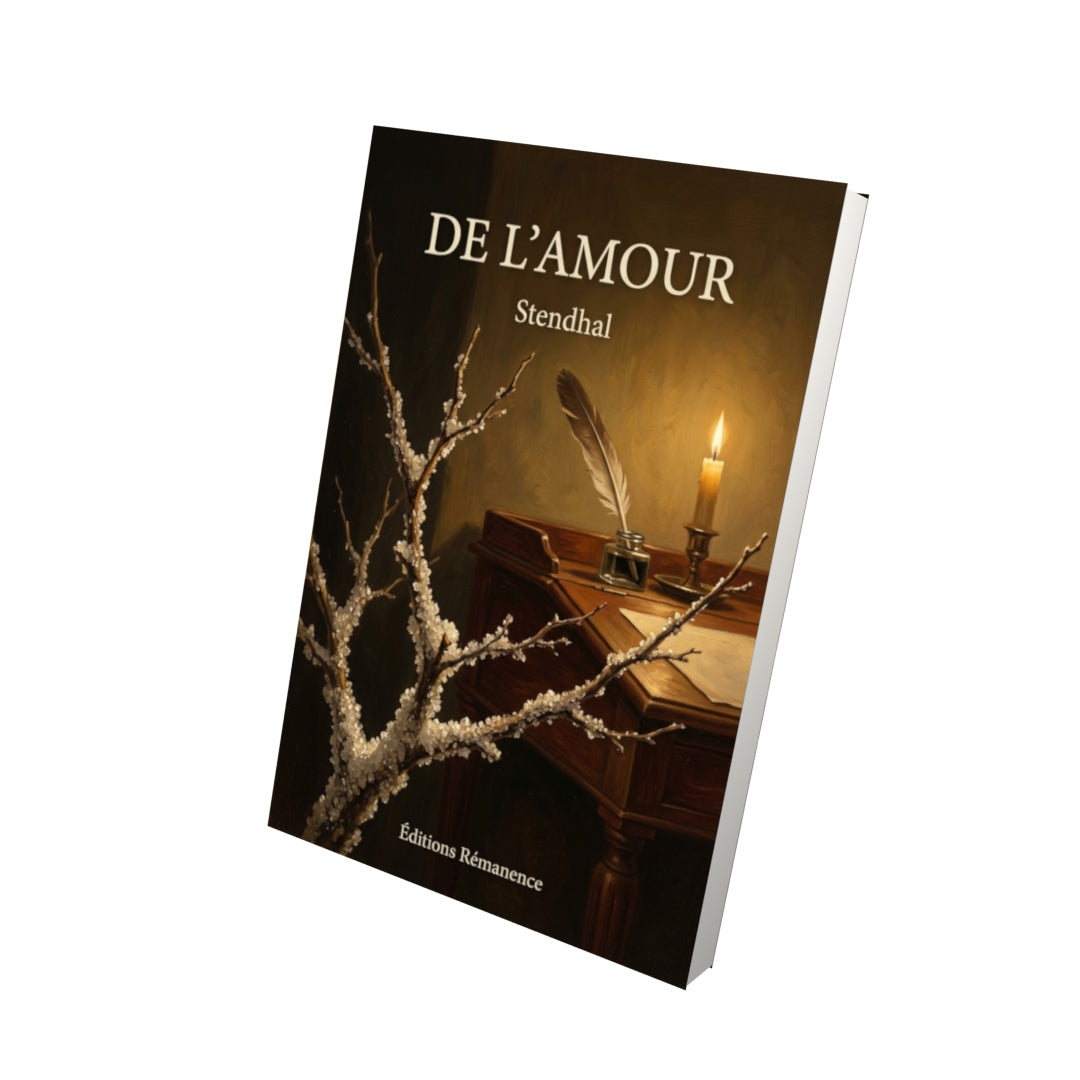 Livre De l’amour par Stendhal - Vue 3D - Editions Remanence