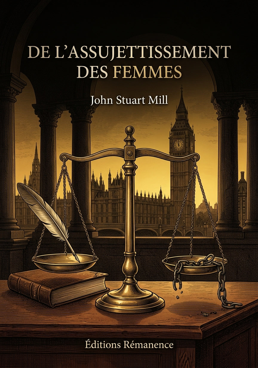 Livre De l’assujettissement des femmes par John Stuart Mill - Couverture - Editions Remanence