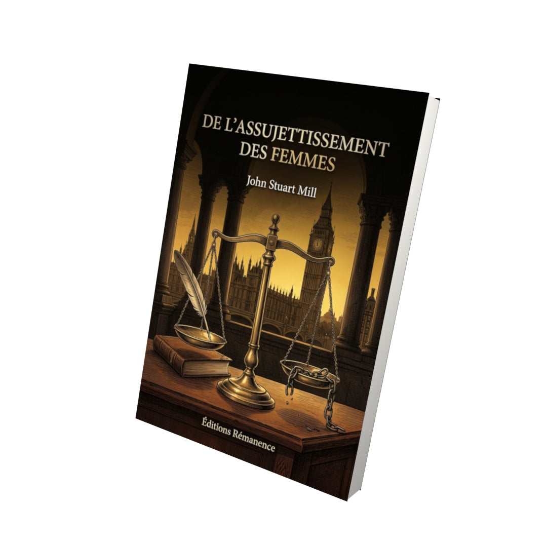 Livre De l’assujettissement des femmes par John Stuart Mill - Vue 3D - Editions Remanence