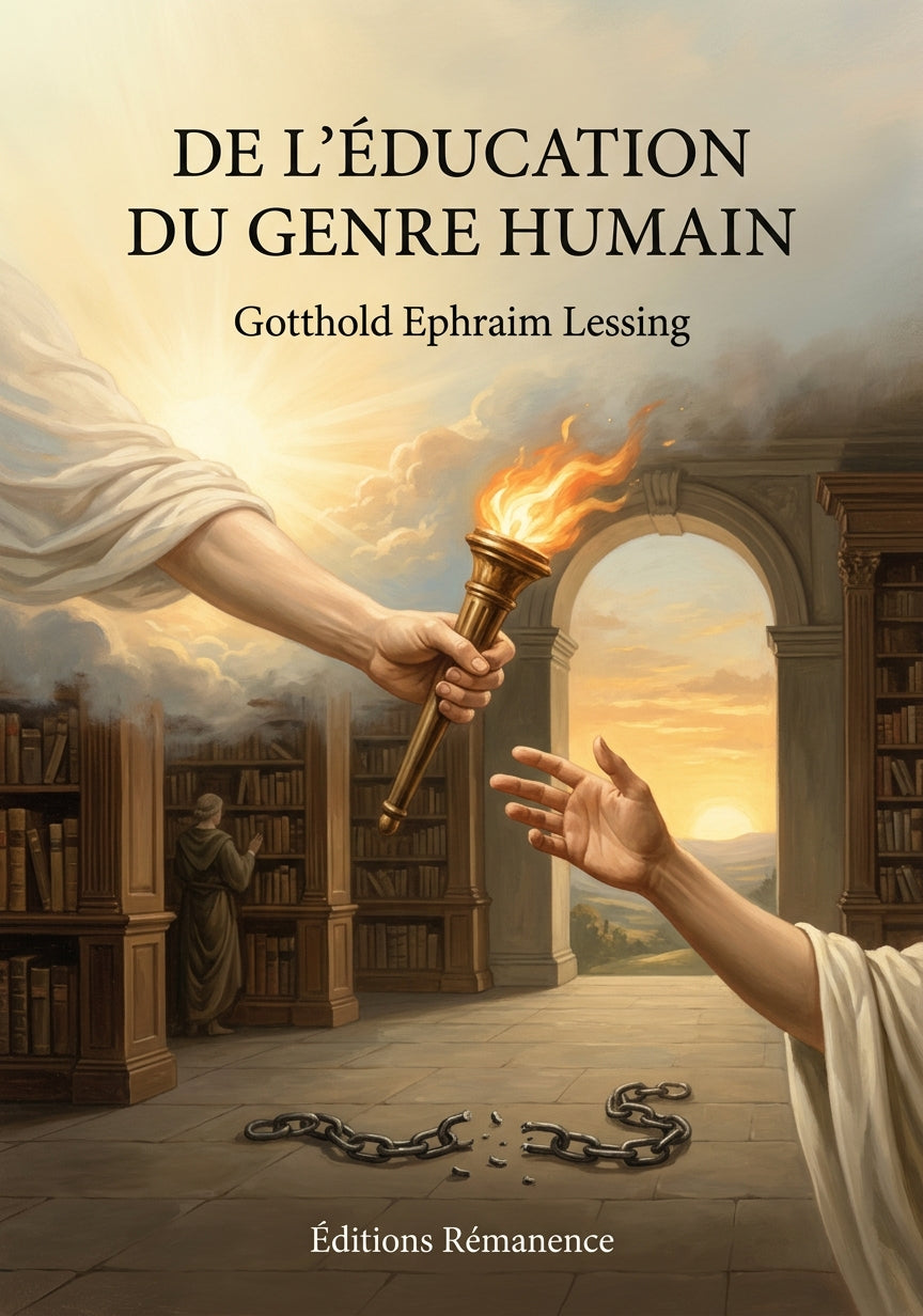 Livre De l’éducation du genre humain par Gotthold Ephraim Lessing - Couverture - Editions Remanence
