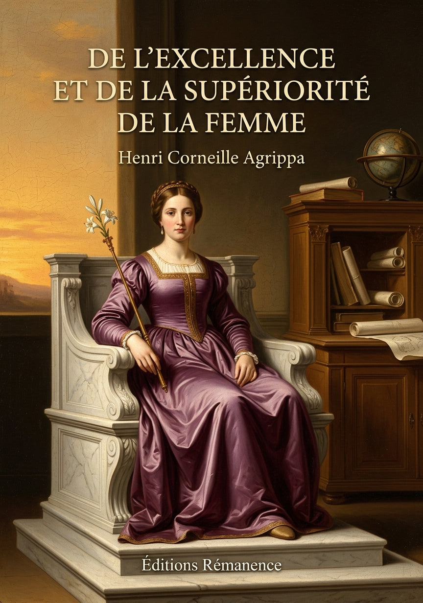Livre De l’excellence et de la supériorité de la femme par Henri Corneille Agrippa - Couverture - Editions Remanence