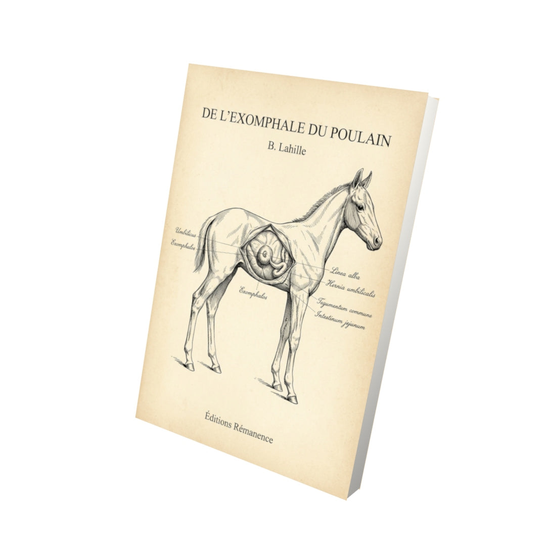 Livre De l’exomphale du poulain par B. Lahille - Vue 3D - Editions Remanence