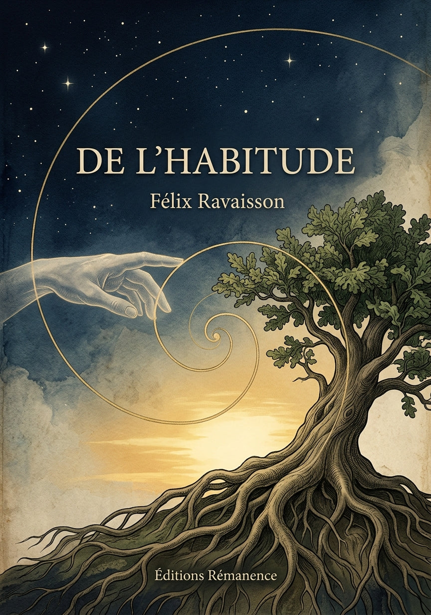 Livre De l’habitude par Félix Ravaisson - Couverture - Editions Remanence