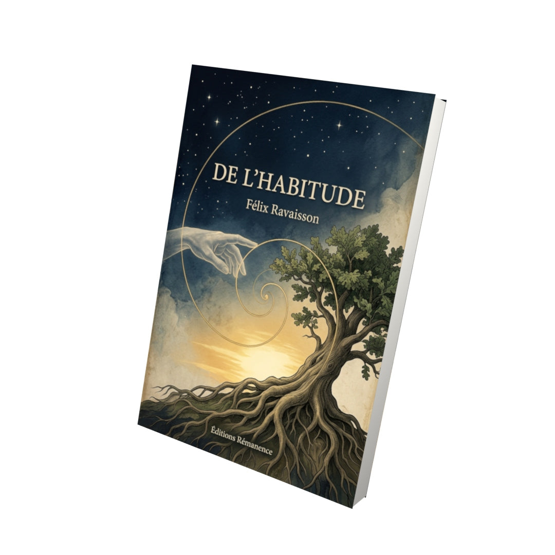 Livre De l’habitude par Félix Ravaisson - Vue 3D - Editions Remanence