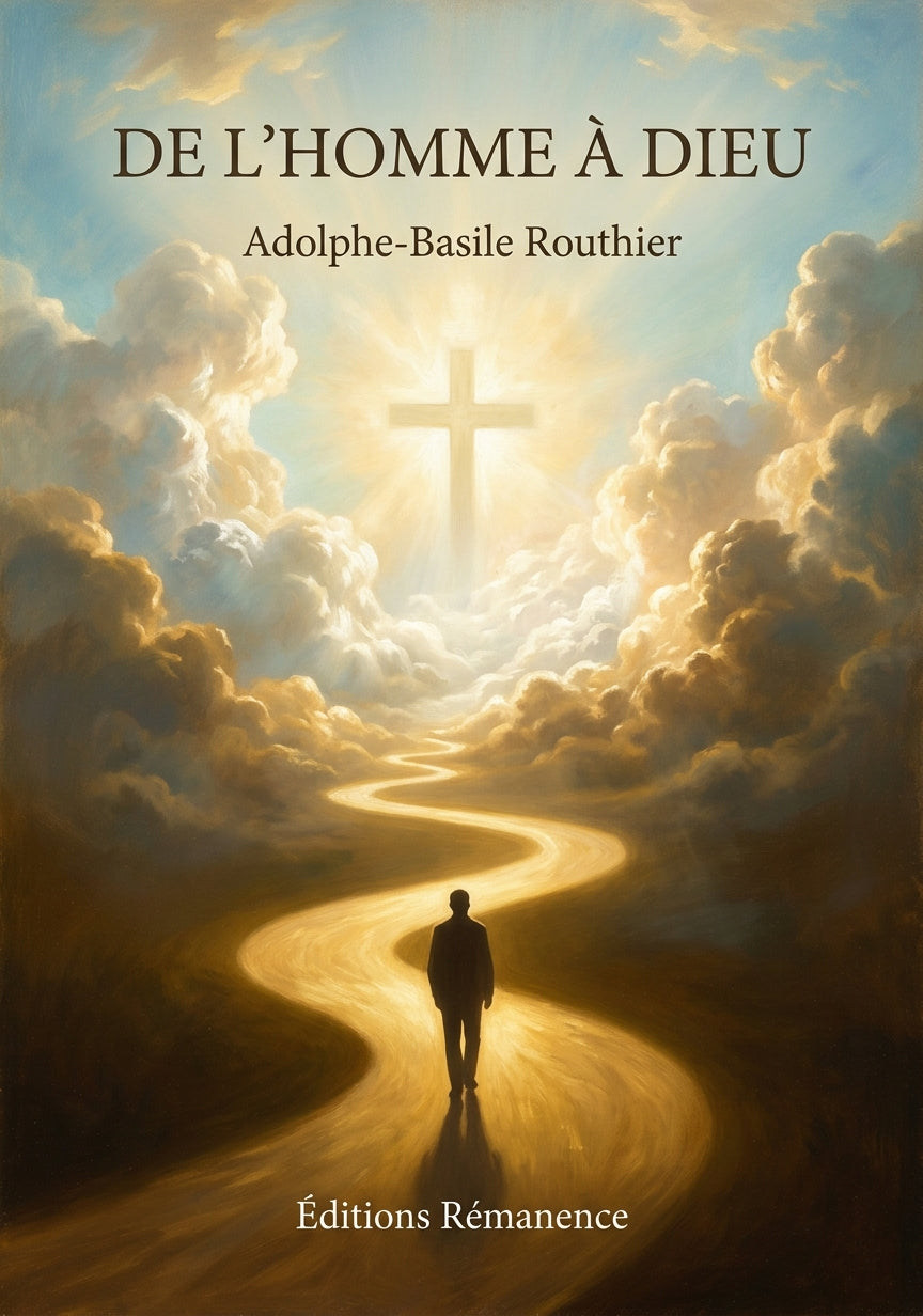 Livre De l’homme à Dieu par Adolphe-Basile Routhier - Couverture - Editions Remanence