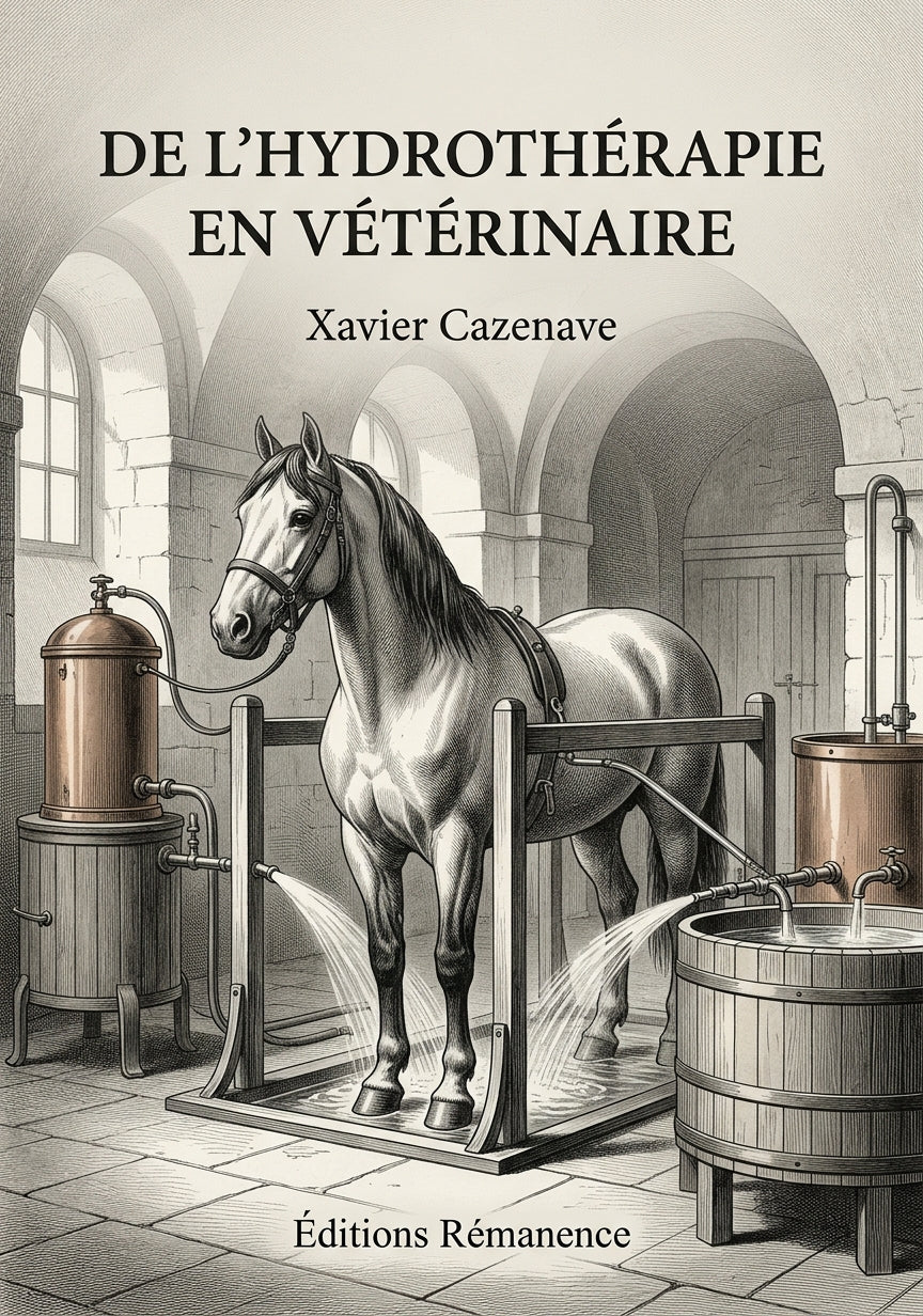 Livre De l’hydrothérapie en vétérinaire par Xavier Cazenave - Couverture - Editions Remanence