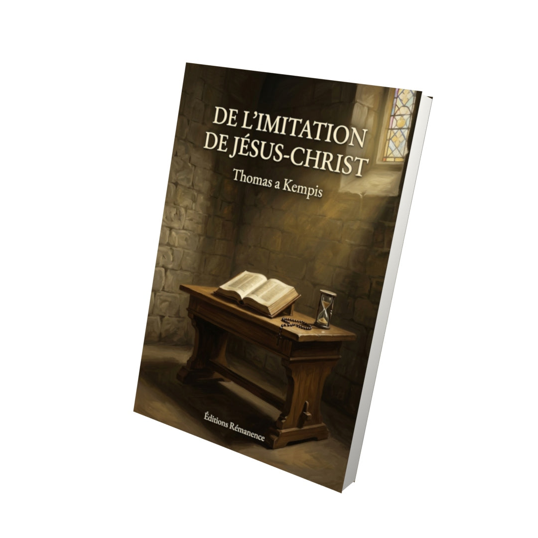 Livre De l’Imitation de Jésus-Christ par Thomas a Kempis - Vue 3D - Editions Remanence