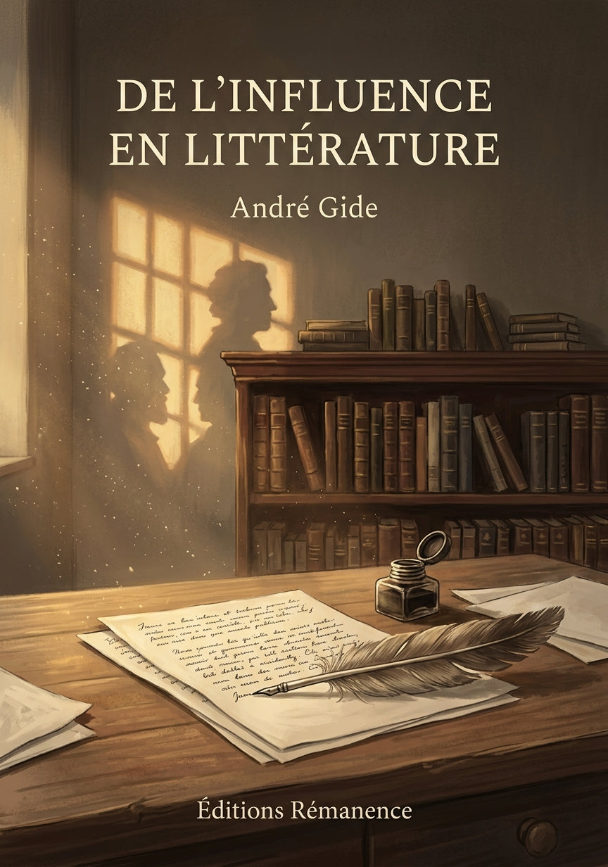 Livre De l’influence en littérature par André Gide - Couverture - Editions Remanence