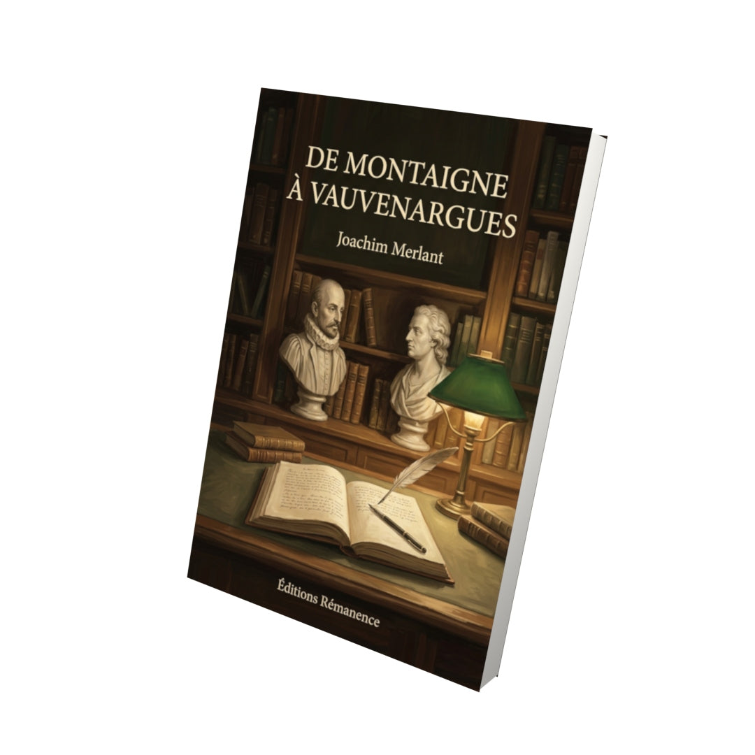 Livre De Montaigne à Vauvenargues par Joachim Merlant - Vue 3D - Editions Remanence