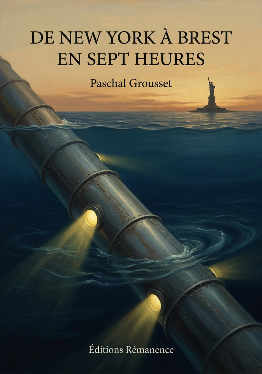 Livre De New York à Brest en sept heures par Paschal Grousset - Couverture - Editions Remanence