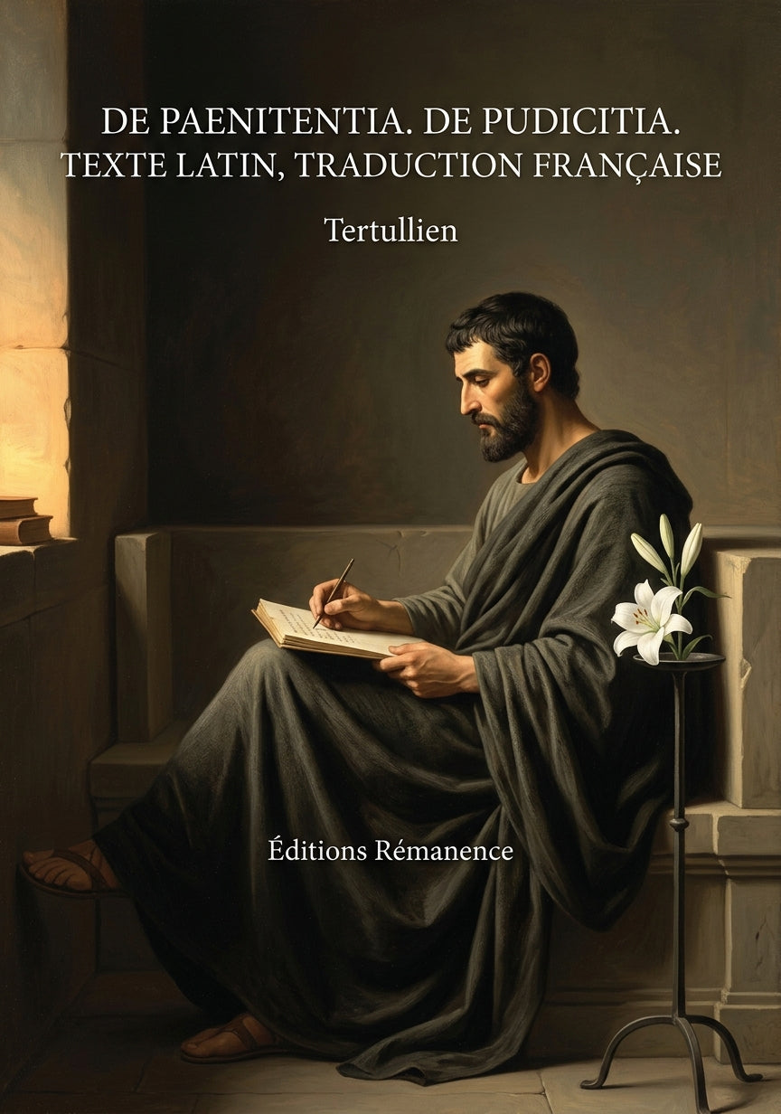 Livre De paenitentia. De pudicitia. Texte latin, traduction française par Tertullien - Couverture - Editions Remanence