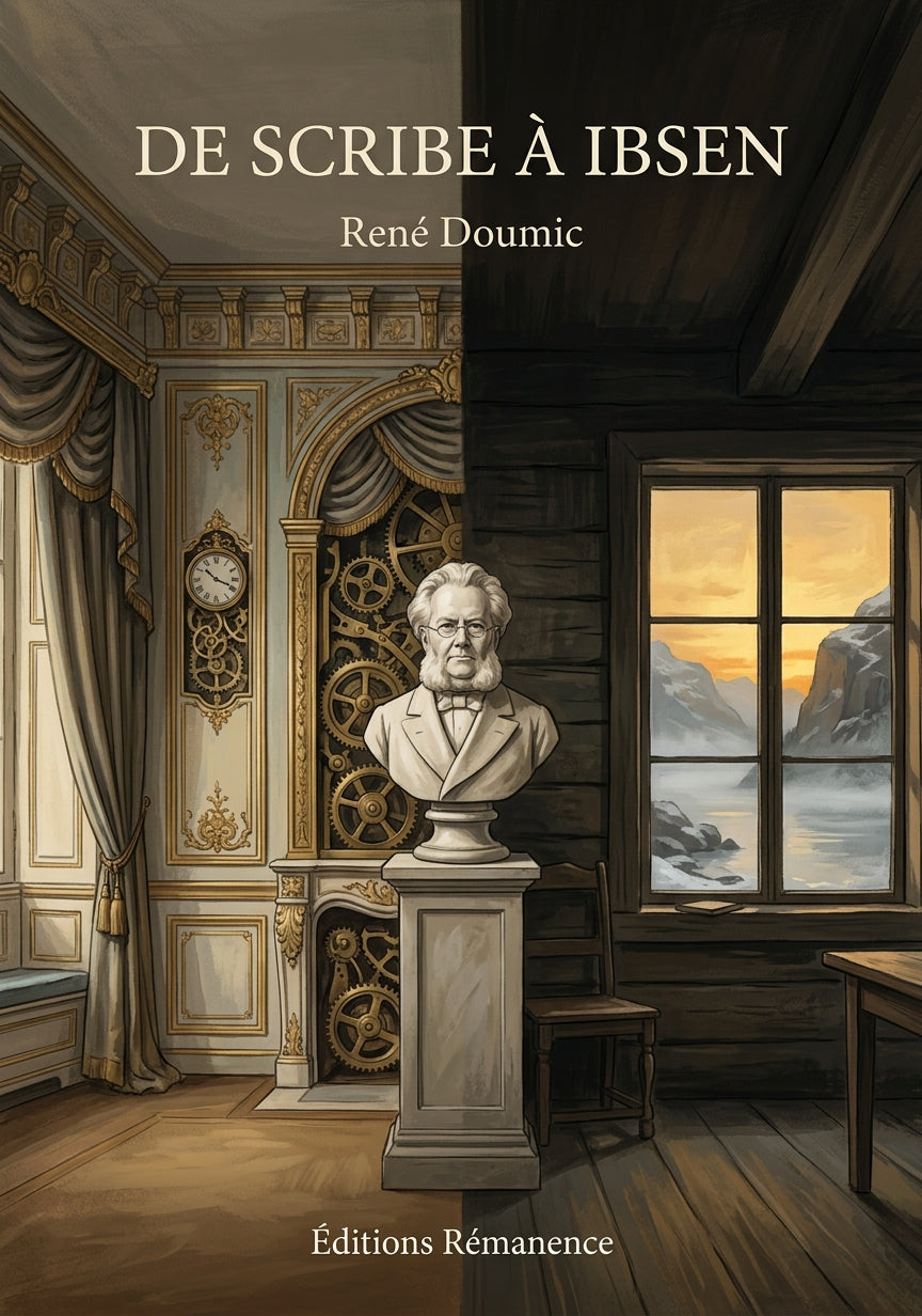 Livre De Scribe à Ibsen par René Doumic - Couverture - Editions Remanence