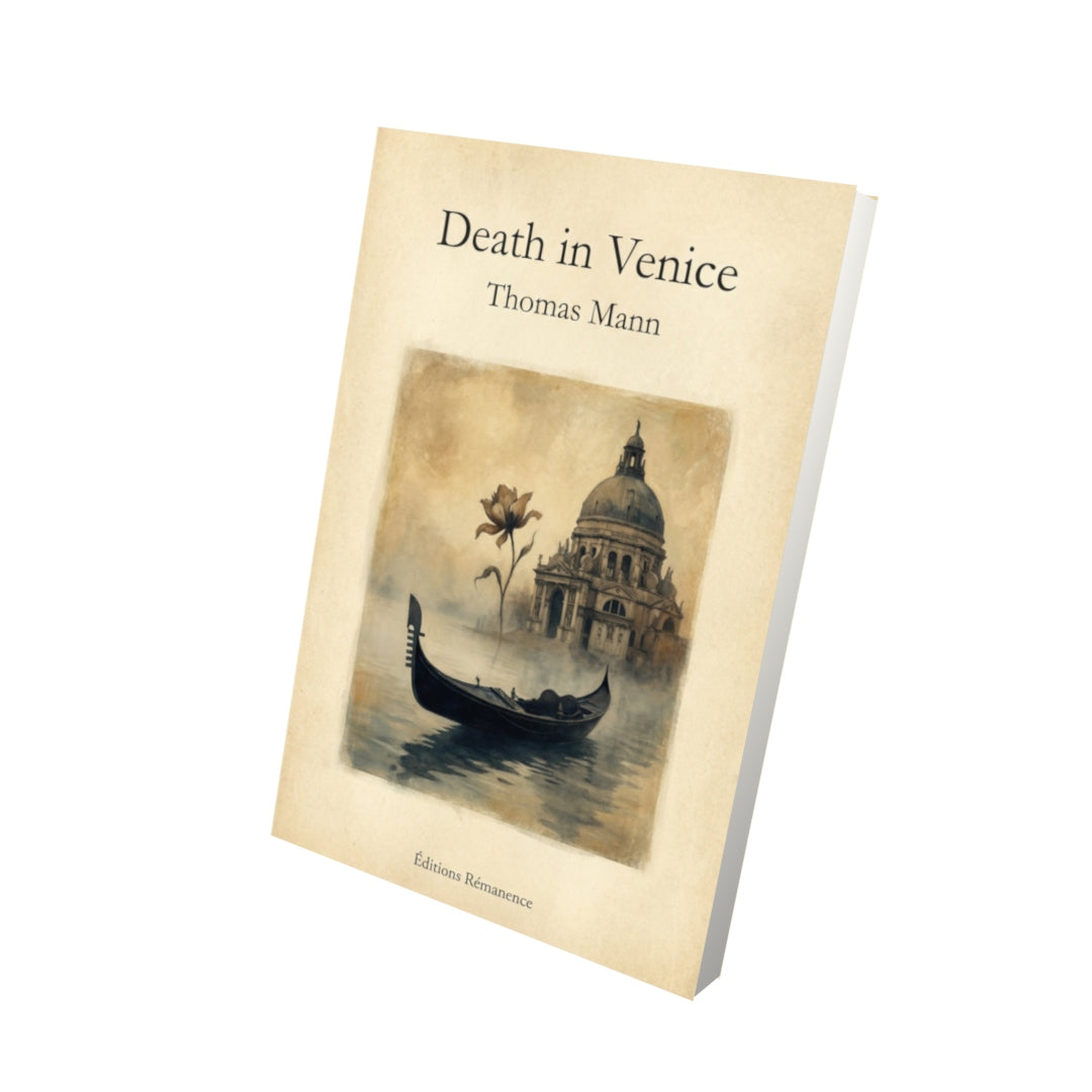 Livre Death in Venice – Thomas Mann - Vue 3D - Editions Remanence