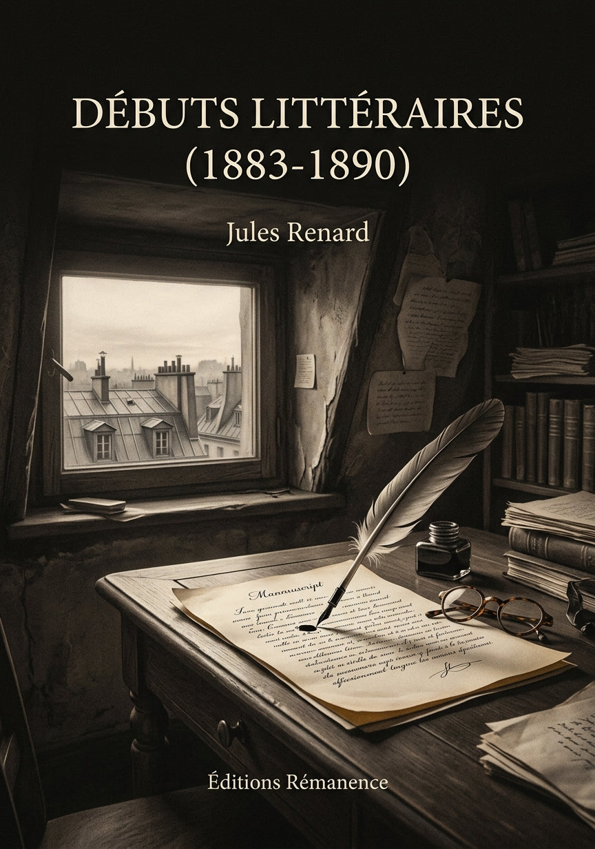 Livre Débuts littéraires (1883-1890) par Jules Renard - Couverture - Editions Remanence