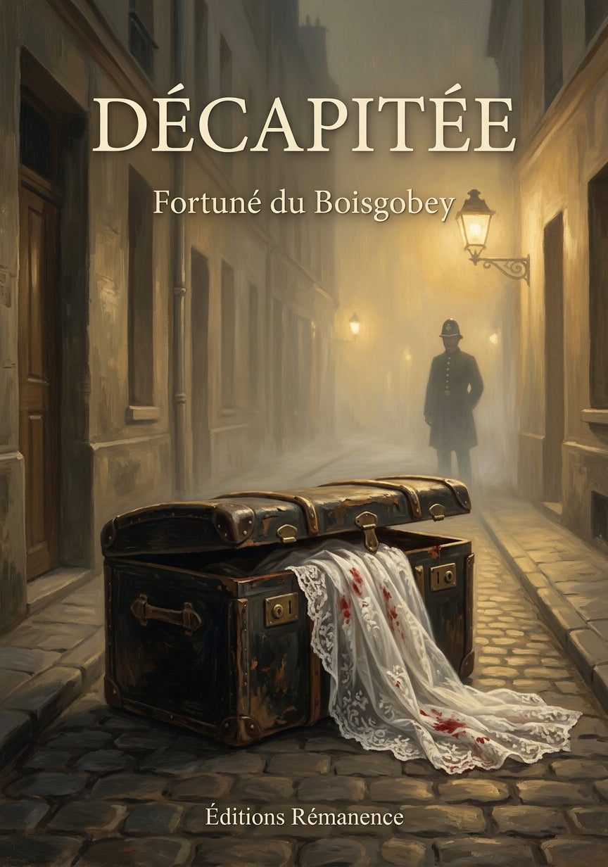 Livre Décapitée par Fortuné du Boisgobey - Couverture - Editions Remanence