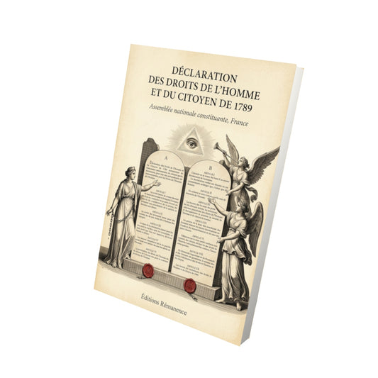 Livre Déclaration des Droits de l’Homme et du Citoyen de 1789 par Assemblée nationale constituante, France - Vue 3D - Editions Remanence