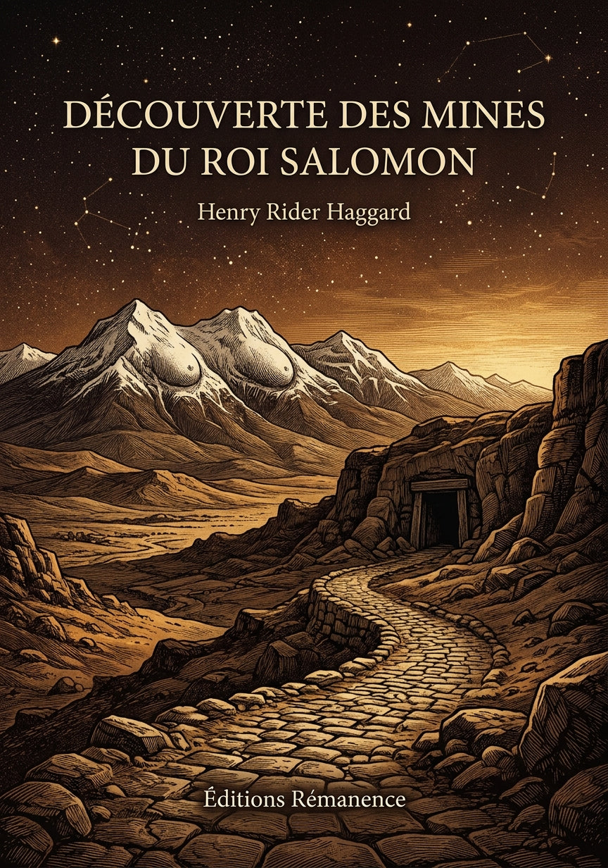 Livre Découverte des mines du roi Salomon par Henry Rider Haggard - Couverture - Editions Remanence