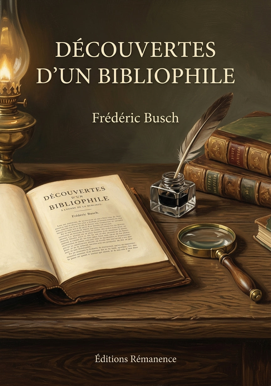 Livre Découvertes d’un bibliophile par Frédéric Busch - Couverture - Editions Remanence