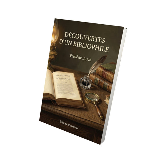 Livre Découvertes d’un bibliophile par Frédéric Busch - Vue 3D - Editions Remanence