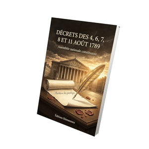 Décrets des 4, 6, 7, 8 et 11 août 1789 - Assemblée nationale constituante
