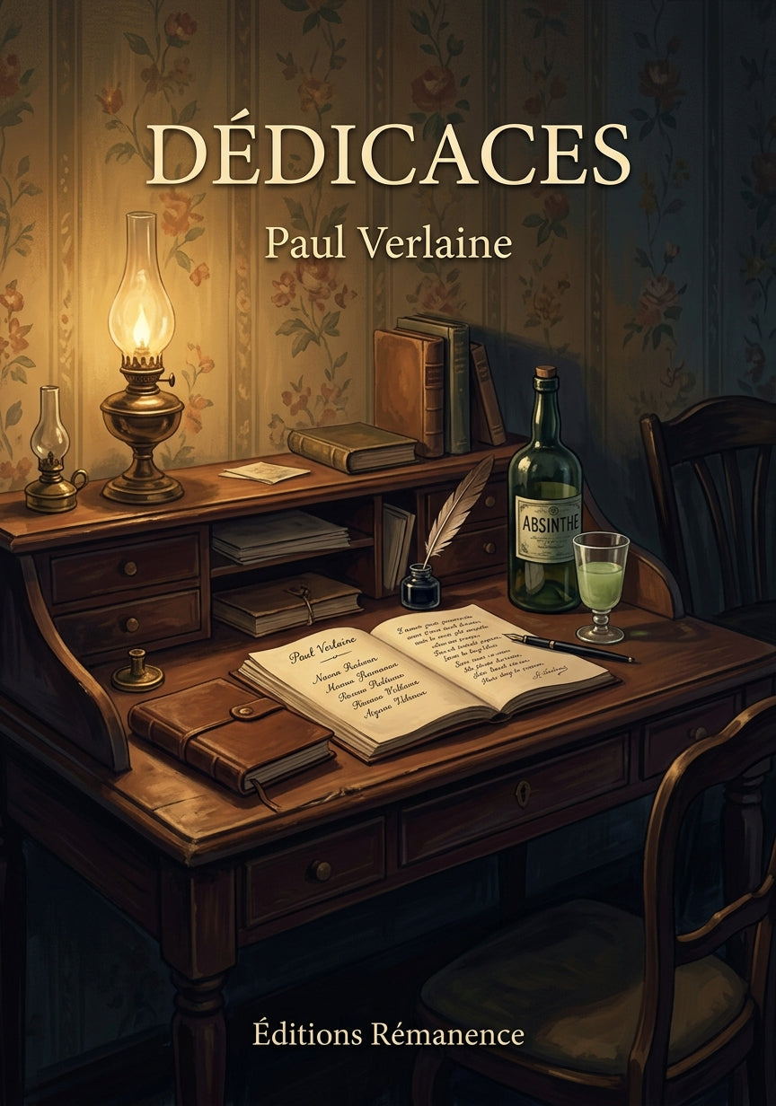 Livre Dédicaces par Paul Verlaine - Couverture - Editions Remanence