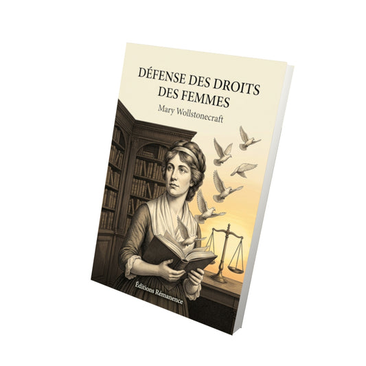 Livre Défense des droits des femmes par Mary Wollstonecraft - Vue 3D - Editions Remanence